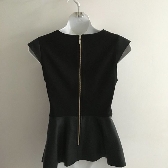 NWOT Dynamite Faux Leather Top - Picture 10 of 12